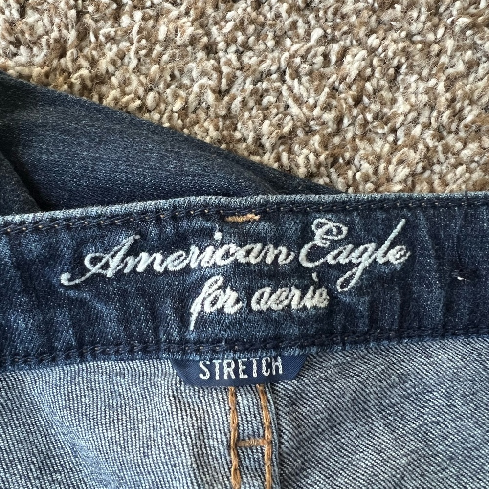 American eagle stretch skinny jeans dark denim